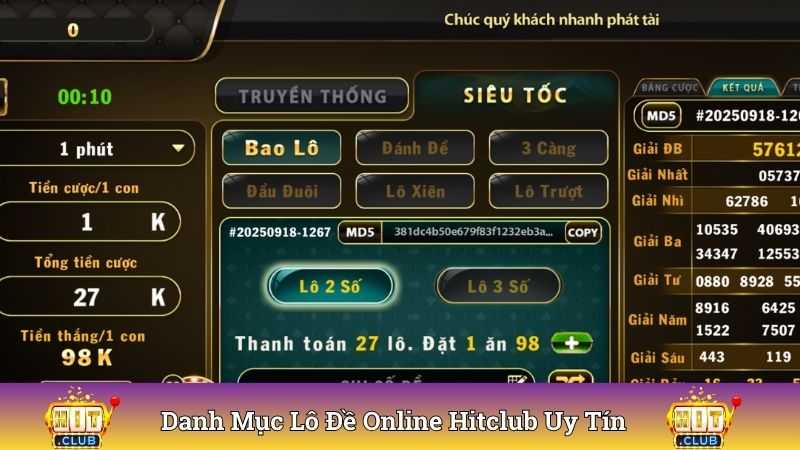 Khám phá danh mục giải trí uy tín lô đề online Hitclub