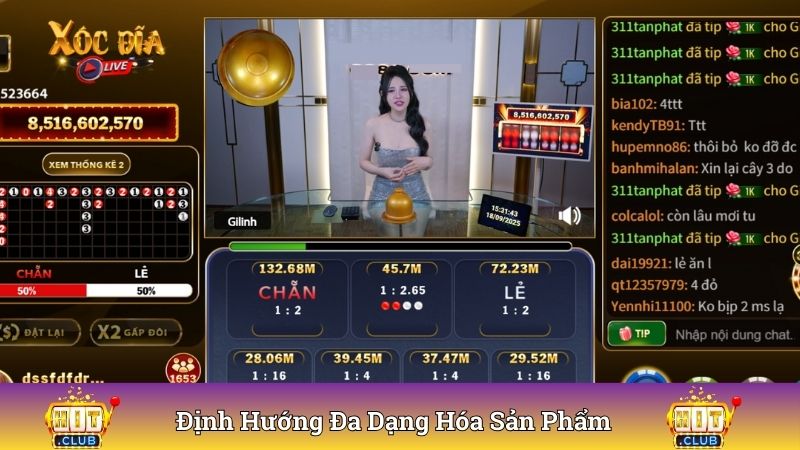 Định hướng đa dạng hóa sản phẩm đáp ứng nhu cầu cược thủ