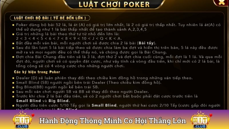 Hành động thông minh mang đến cơ hội thắng lớn