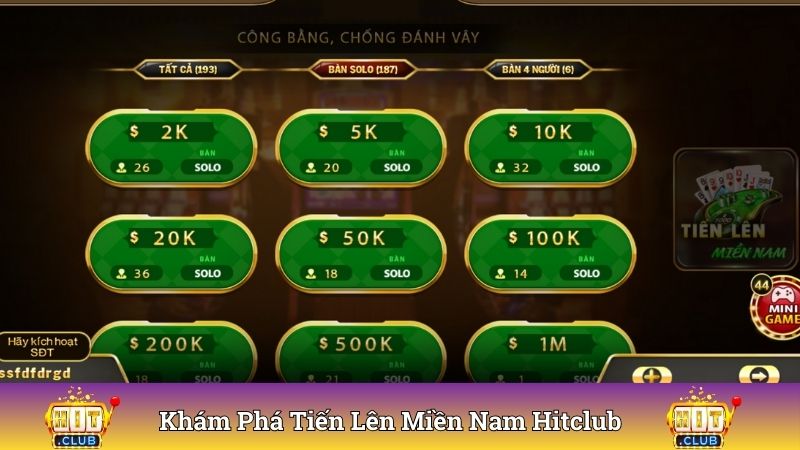 Khám phá game bài chất lượng Tiến Lên Miền Nam Hitclub