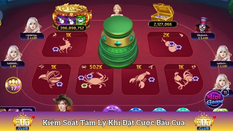 Kiểm soát tâm lý khi đặt cược bầu cua