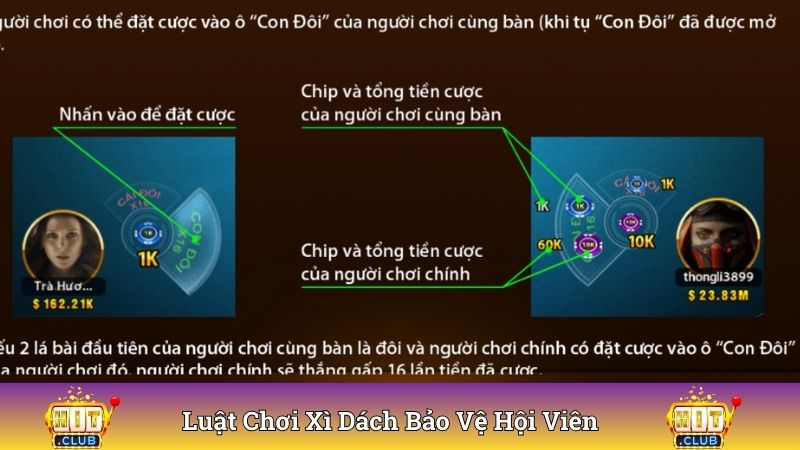 Luật chơi xì dách bảo vệ quyền lợi hội viên