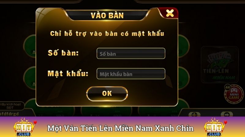 Bài thủ trải qua một ván Tiến Lên Miền Nam xanh chín