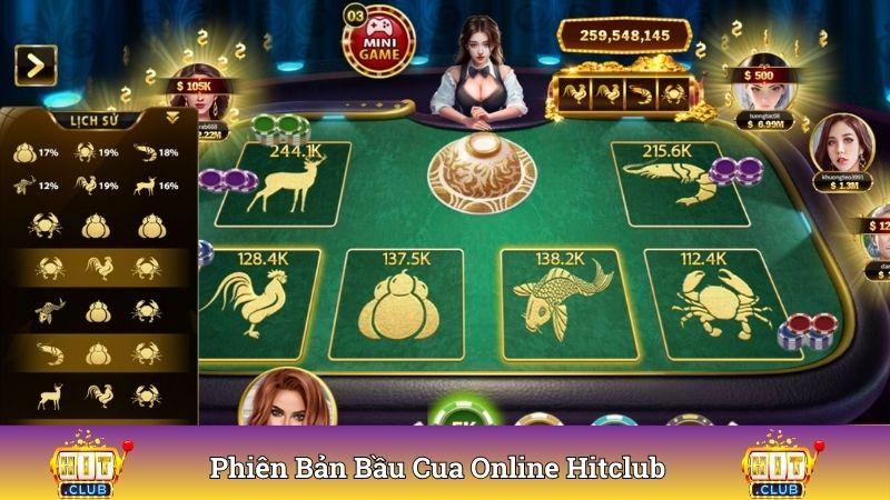 Phiên bản Bầu Cua Online Hitclub uy tín dành cho hội viên