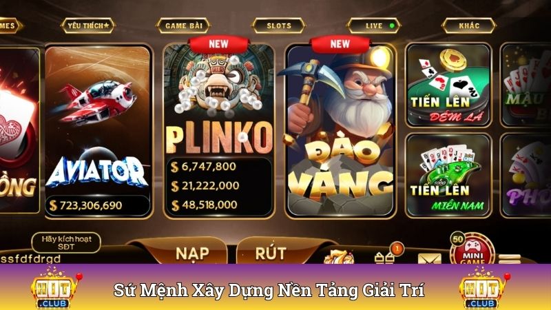 Sứ mệnh xây dựng nền tảng giải trí an toàn, đáng tin cậy