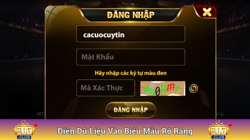 Thông tin điền vào biểu mẫu được yêu cầu rõ ràng minh bạch